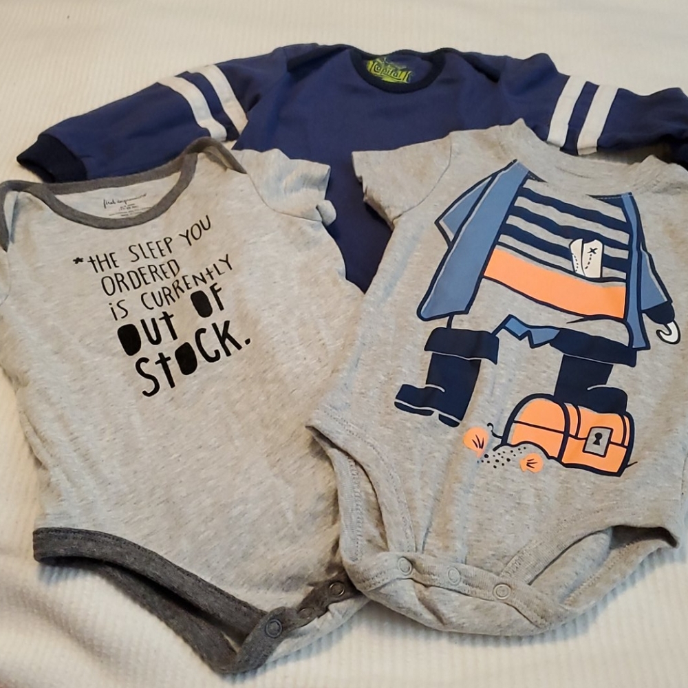 Set of 3 Onesies All 6-9 Months